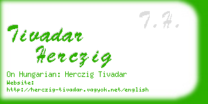 tivadar herczig business card